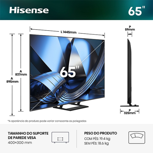 MINI LED HISENSE - 65U7SE