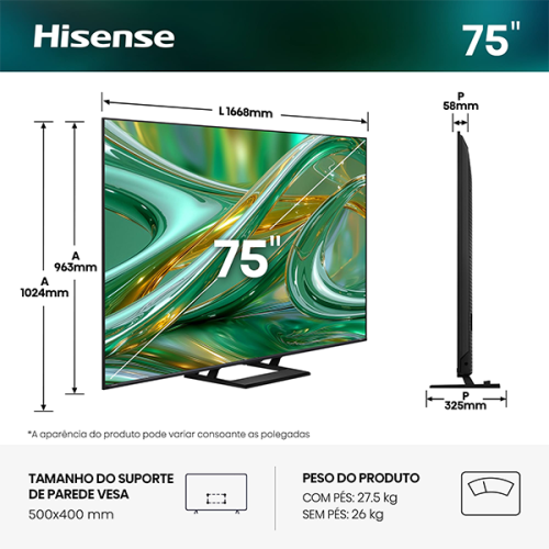 MINI LED HISENSE - 75E8S