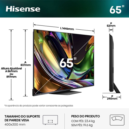 RGB ULED HISENSE - 65UR8S