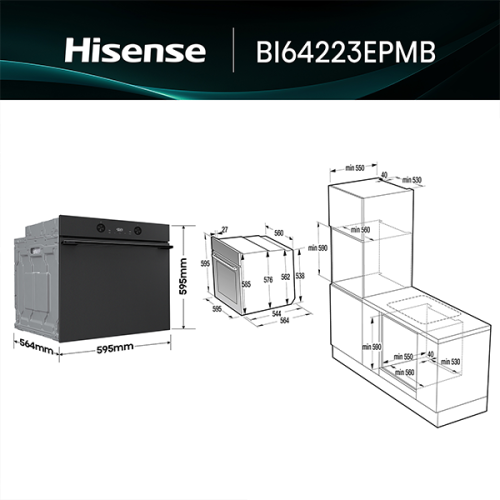 FORNO HISENSE - BI64223EPMB