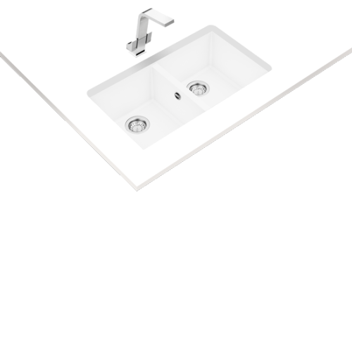 LAVA LOUÇA TEKA - SQUARE 2C 760 TG - ARTIC WHITE