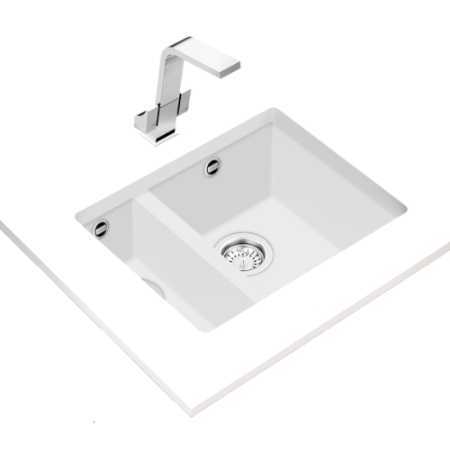 LAVA LOUÇA TEKA - SQUARE 2C 560 TG - ARTIC WHITE