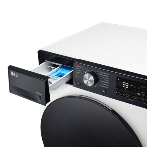 MÁQUINA DE LAVAR E SECAR ROUPA LG - F4DR7510SGH