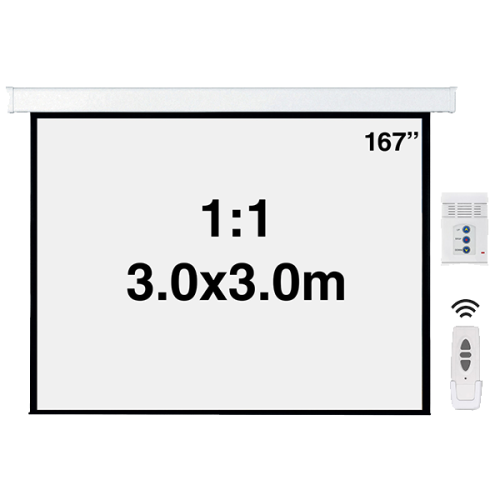 ECRAN PROJECÇÃO MOTOR 300x300 NAPOFIX - E11-3080