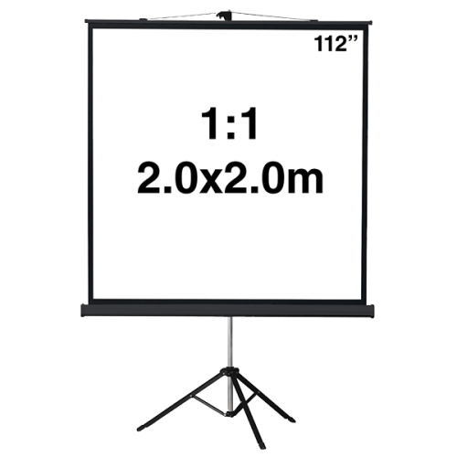 TELA DE PROJEÇÃO TRIPÉ 200X200 - 112"NAPOFIX - T11-2080