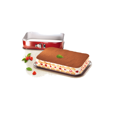 FORMA RETANGULAR C/ FUNDO AMOVÍVEL TEFAL DELIBAKE 36X24CM - J1640514