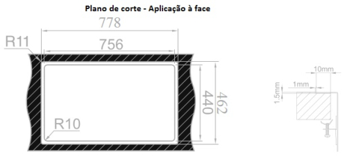 CUBA ESCOVADA RODI - BOX LINE 75 - G08M2HJ20028A0
