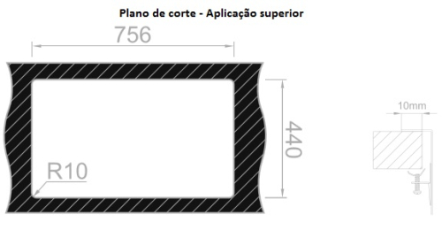 CUBA ESCOVADA RODI - BOX LINE 75 - G08M2HJ20028A0