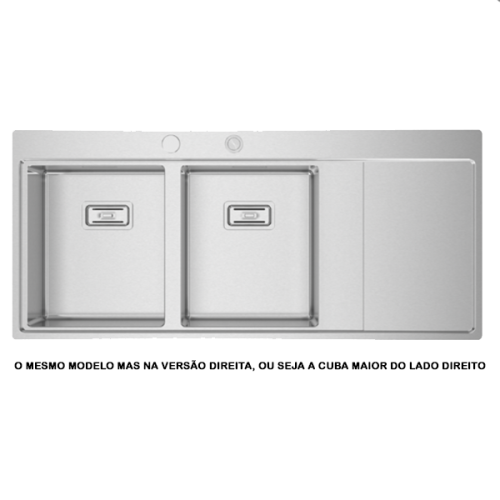LAVA LOUÇA DIREITO ESCOVADO RODI - XERON 116 - I08X2MO2F248A2