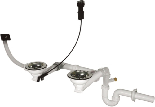 SIFÃO C/VALVULA AUTOMATICA DUPLO RODI - 0221111